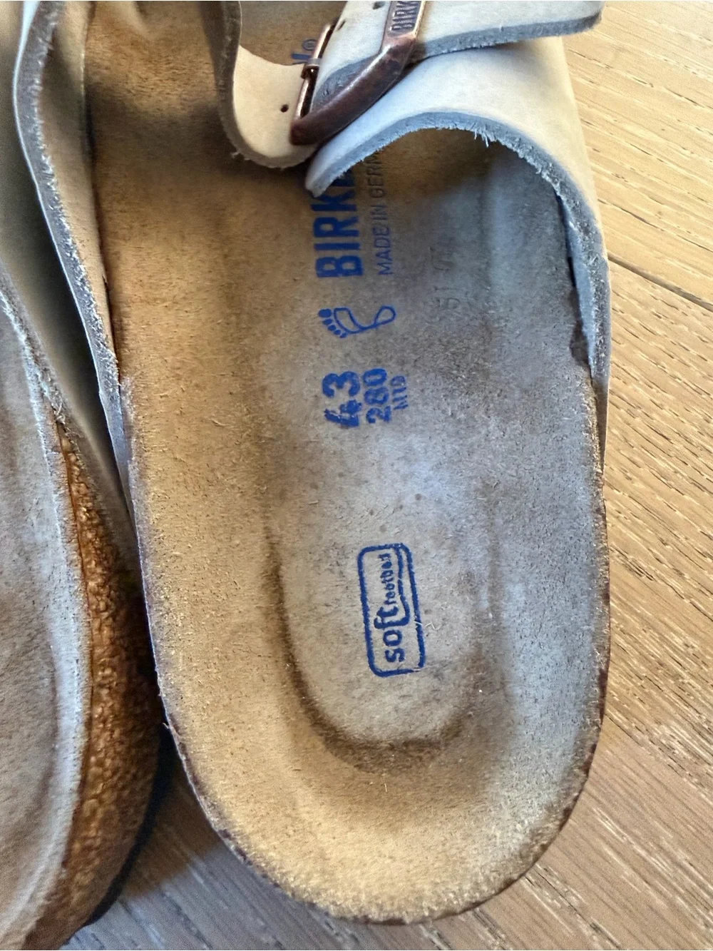 Birkenstock Arizona Two-Strap Sandals in Beige